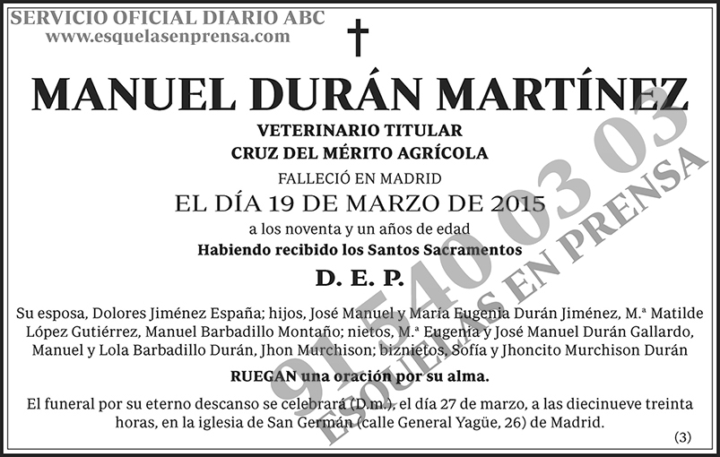 Manuel Durán Martínez